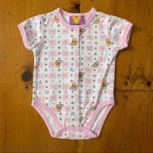 Like New Disney Pooh Short Sleeve Onesie Baby Girl